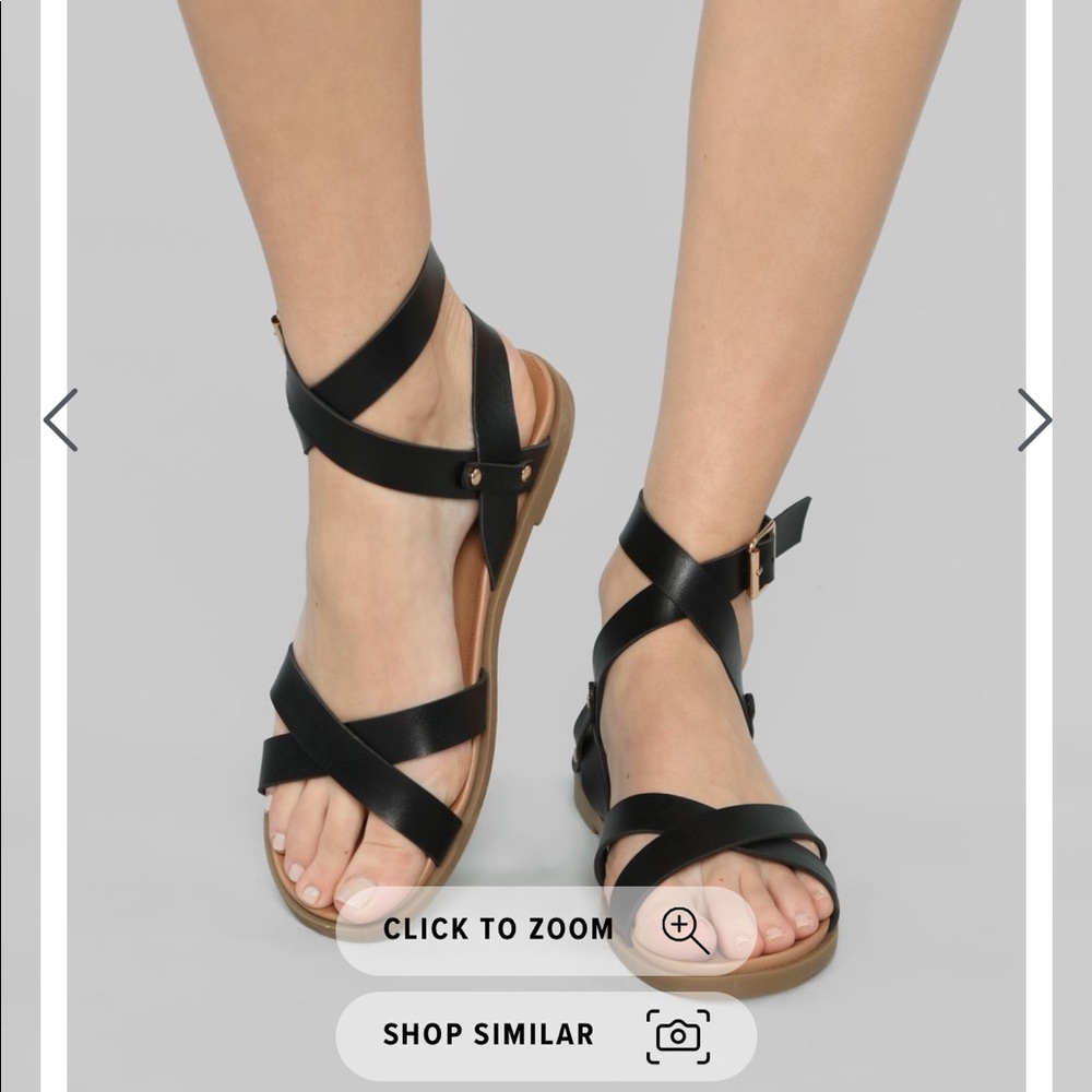 ISO ‼️ never again flat sandal Fashion Nova
